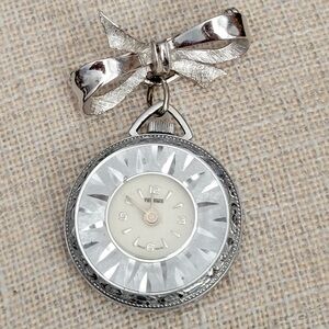 Vintage Tel-Time Pendant Watch - NOT WORKING - Swiss Made Mid 20th Century